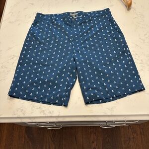 Peter Millar Navy Skull Patterned Shorts